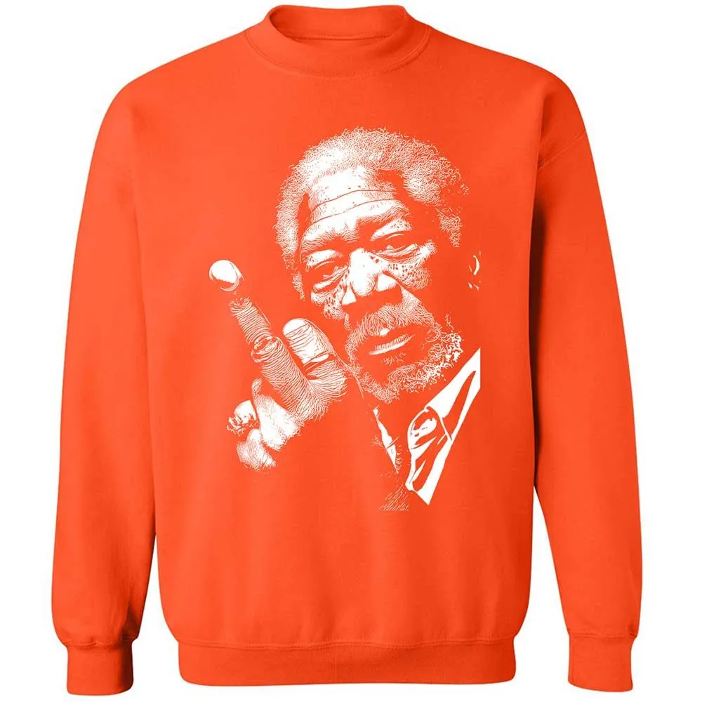 Morgan Freeman middle finger - Orange - 12