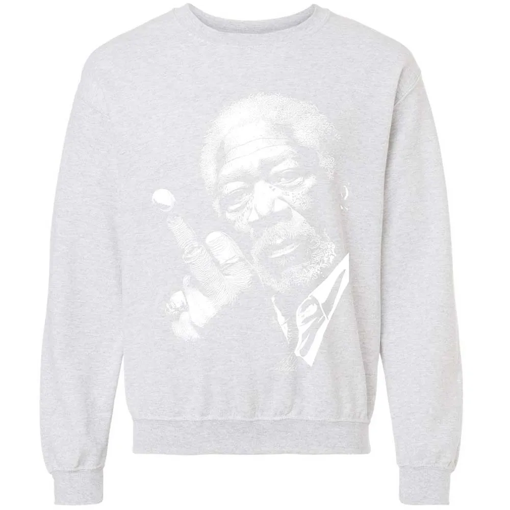 Morgan Freeman middle finger - Ash - 16