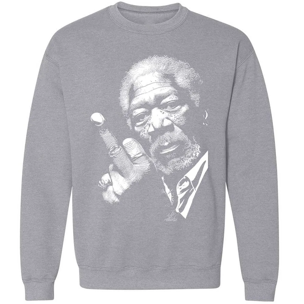 Morgan Freeman middle finger - Sport Grey - 17