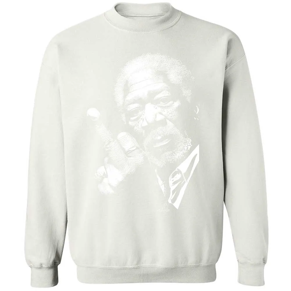Morgan Freeman middle finger - White - 18