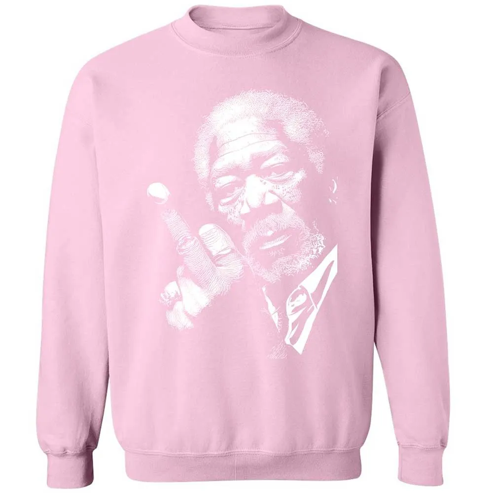 Morgan Freeman middle finger - Light Pink - 19