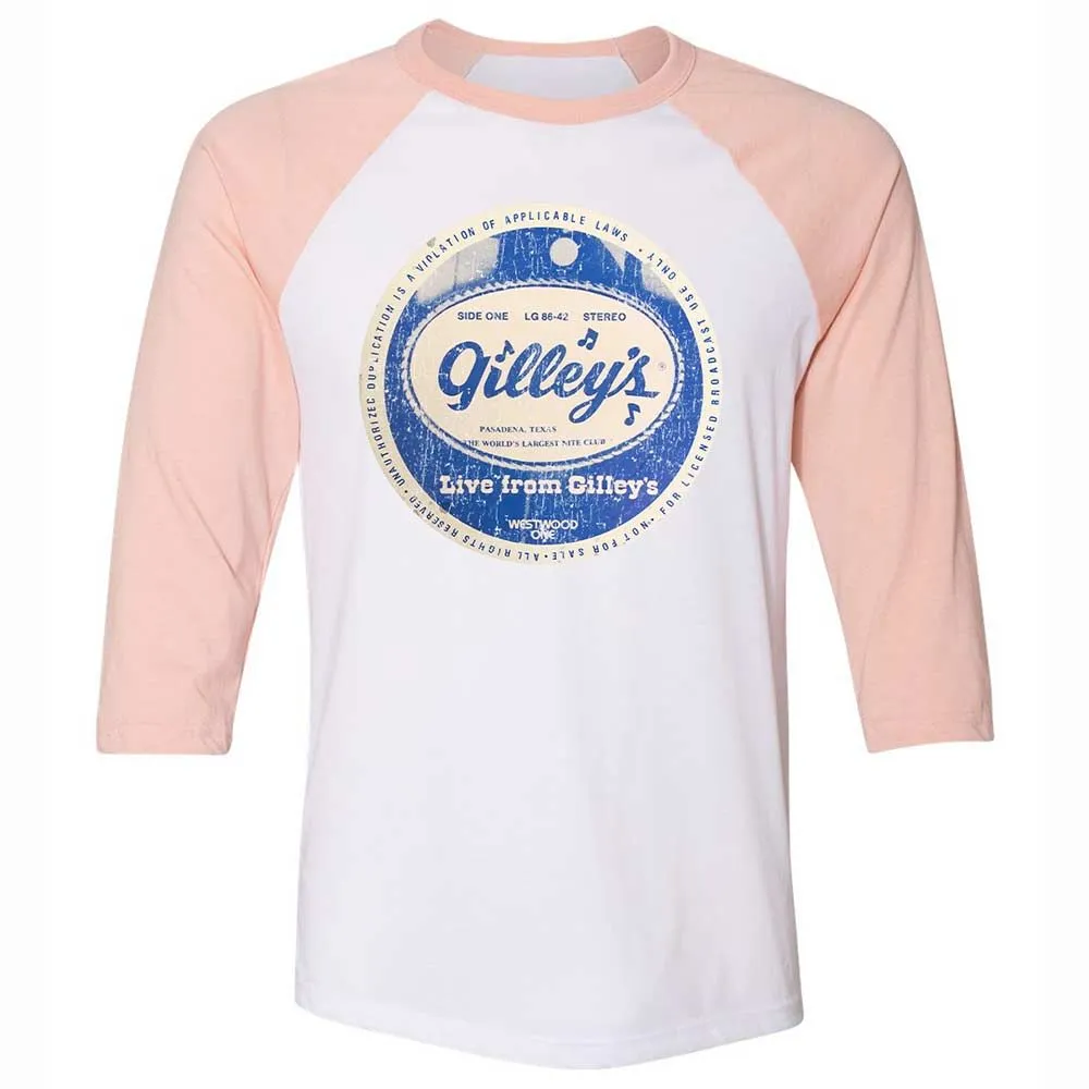 Unisex 3/4 Baseball Tee - 852WWZWH - White/Heather Peach - 5