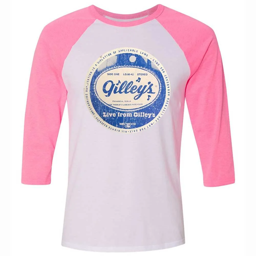 Unisex 3/4 Baseball Tee - 852WWZWH - White/Neon Pink - 12