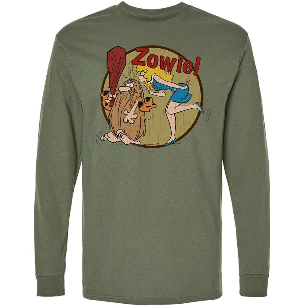Long Sleeve T-Shirt - HLDUWZ9P - Military Green - 9
