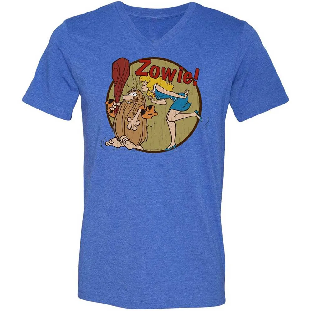 Unisex V-Neck T-Shirt - GTLACAU3 - Heather True Royal - 5