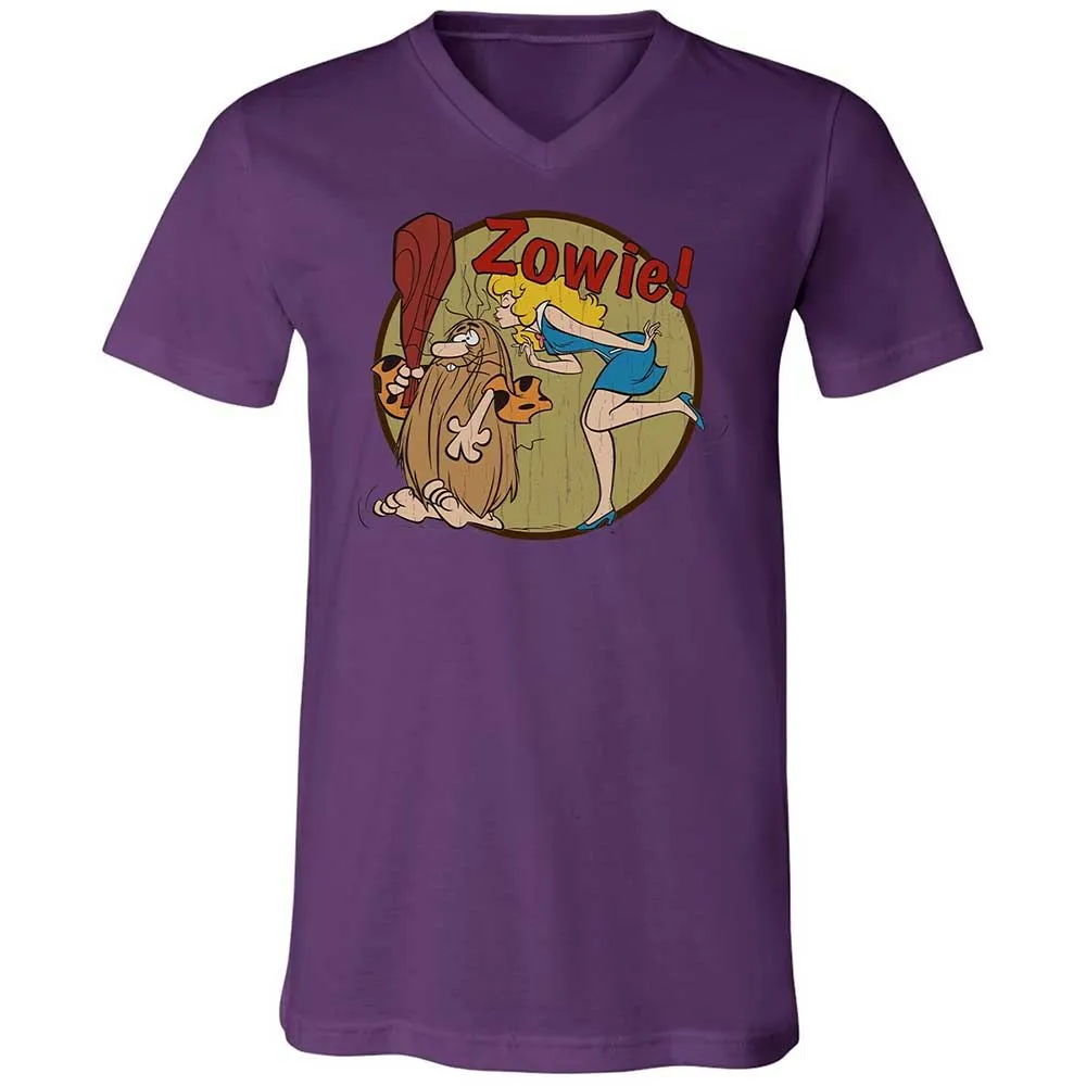 Unisex V-Neck T-Shirt - GTLACAU3 - Team Purple - 10
