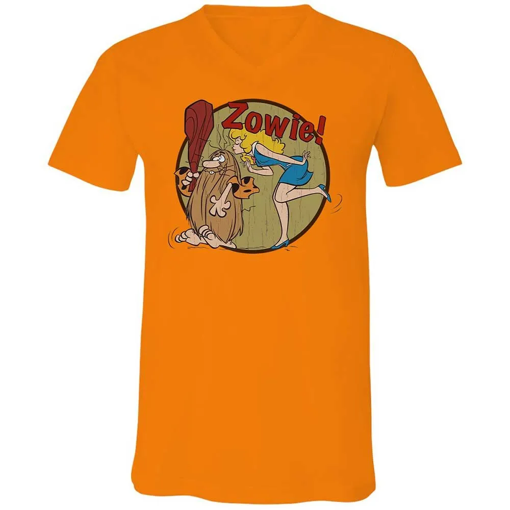 Unisex V-Neck T-Shirt - GTLACAU3 - Orange - 12