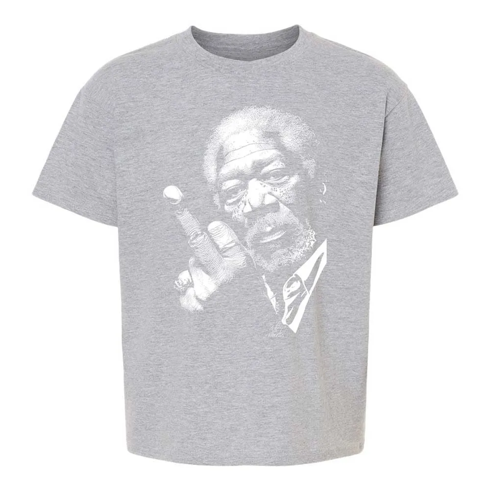 Morgan Freeman middle finger - Sport Grey - 3