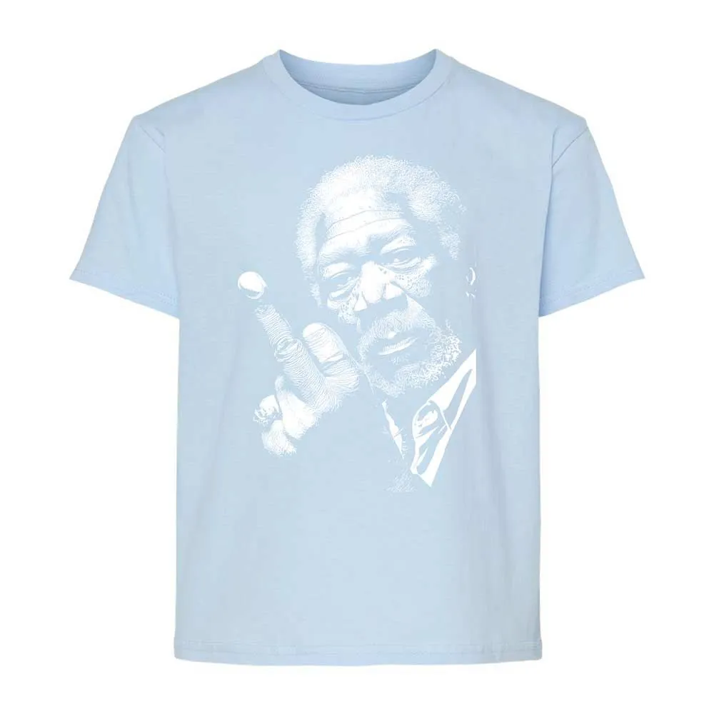 Morgan Freeman middle finger - Light Blue - 6