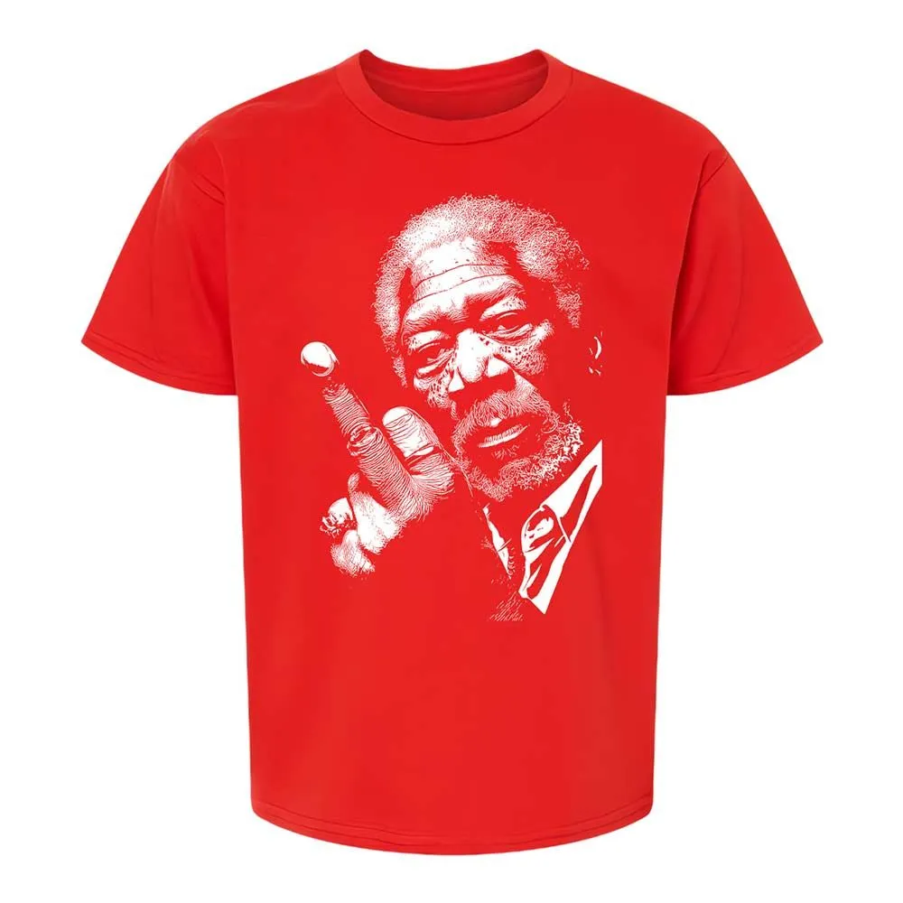 Morgan Freeman middle finger - Red - 8