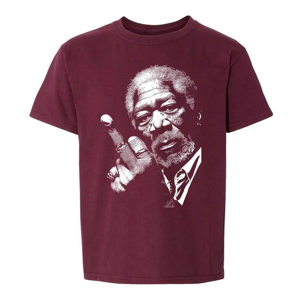 Morgan Freeman middle finger - Maroon - 14
