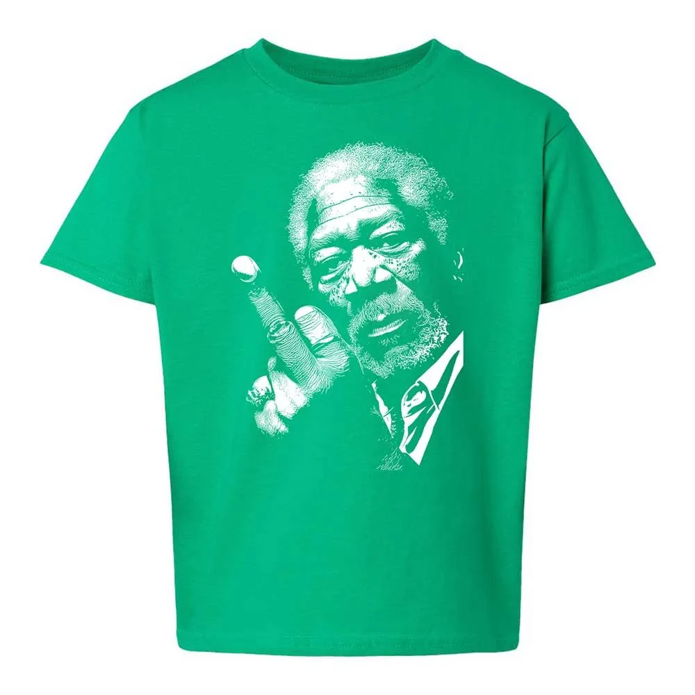 Morgan Freeman middle finger - Irish Green - 16