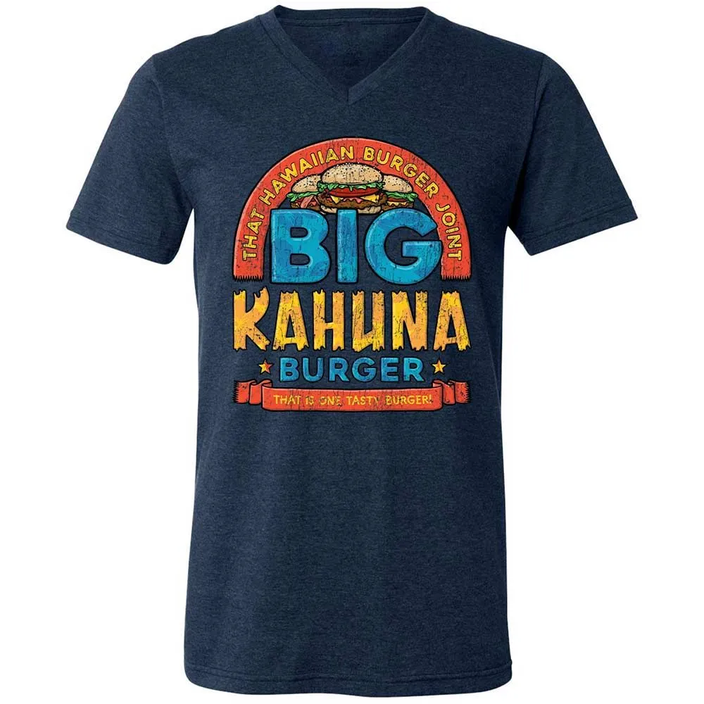 Unisex V-Neck T-Shirt - T4NZTXLQ - Heather Navy - 3