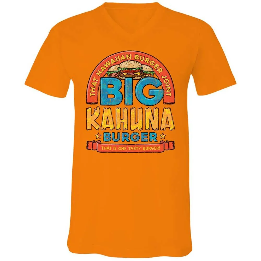 Unisex V-Neck T-Shirt - T4NZTXLQ - Orange - 12
