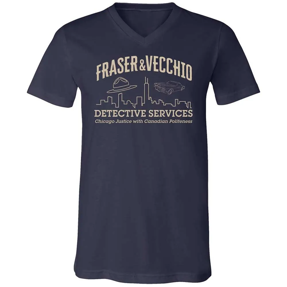 Unisex V-Neck T-Shirt - 6P42WTCT - Navy - 2