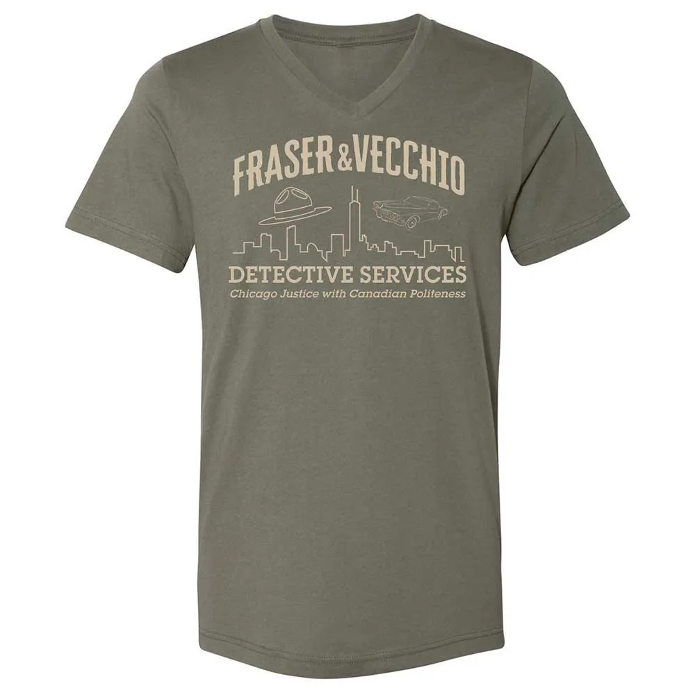 Unisex V-Neck T-Shirt - 6P42WTCT - Military Green - 11