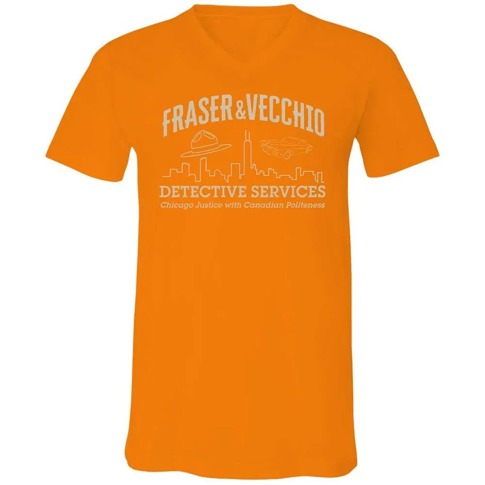 Unisex V-Neck T-Shirt - 6P42WTCT - Orange - 12