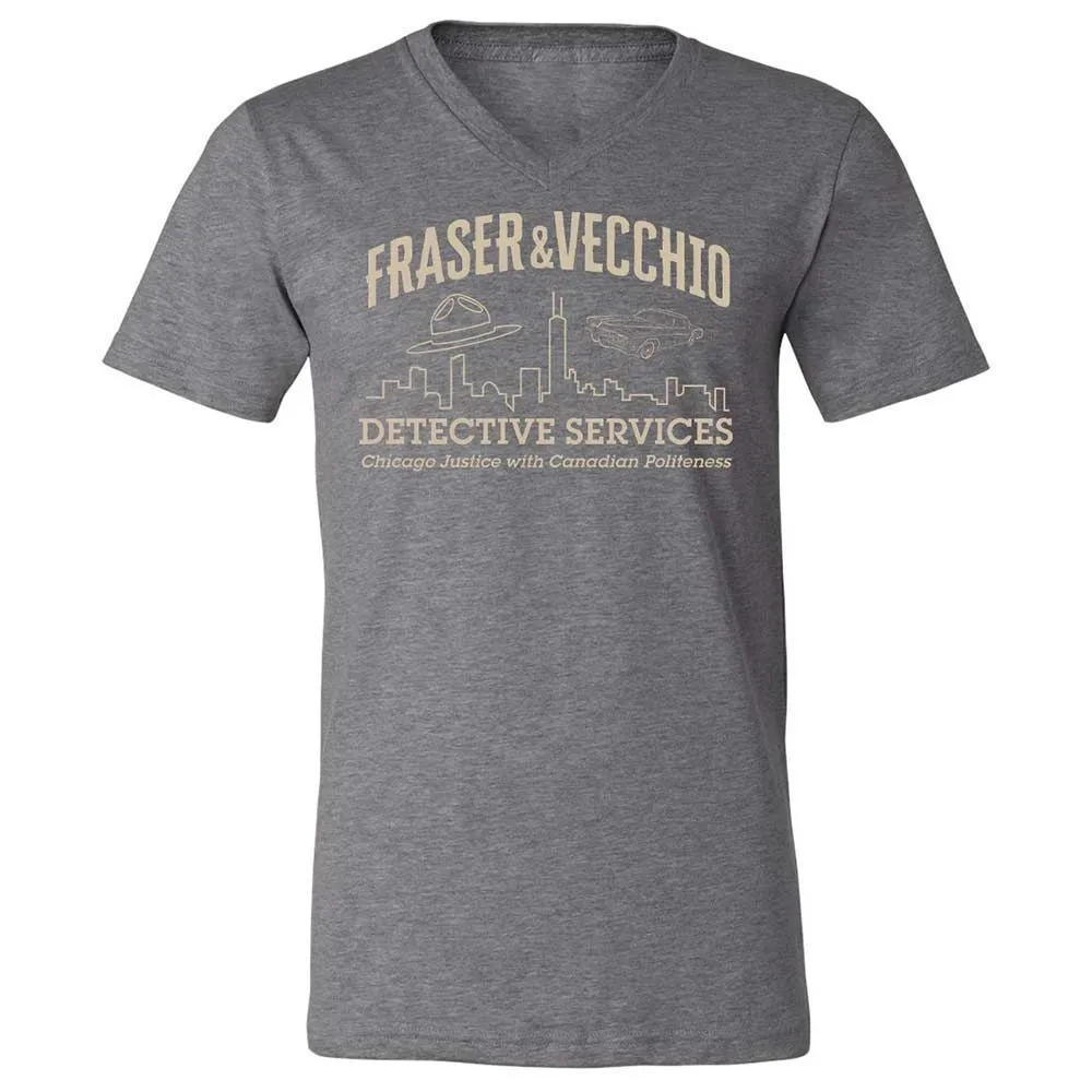 Unisex V-Neck T-Shirt - 6P42WTCT - Deep Heather - 14