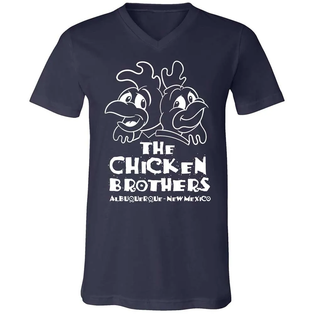 Unisex V-Neck T-Shirt - V7WAQP2Z - Navy - 2