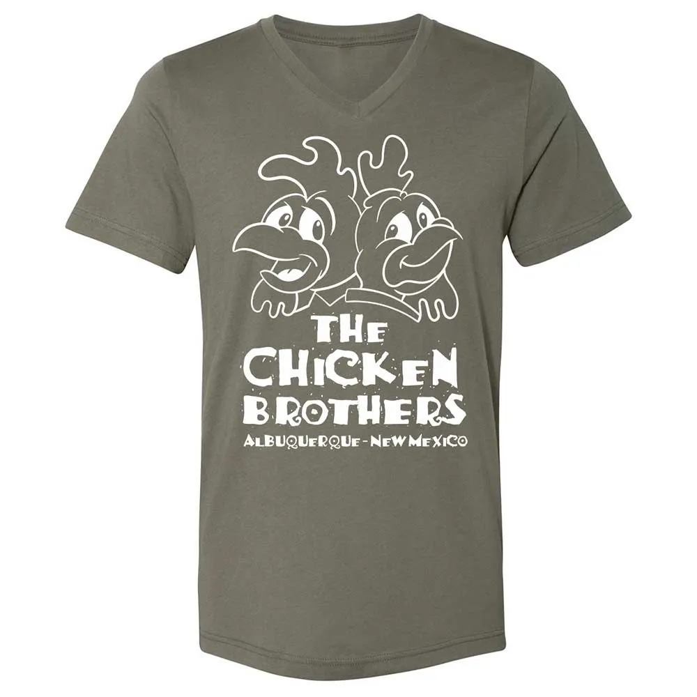 Unisex V-Neck T-Shirt - V7WAQP2Z - Military Green - 11