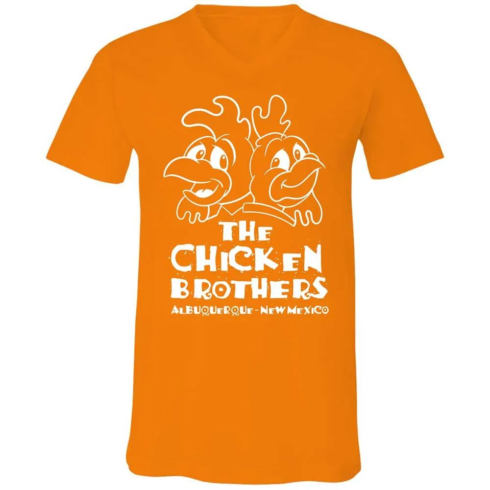 Unisex V-Neck T-Shirt - V7WAQP2Z - Orange - 12