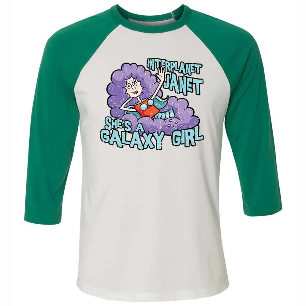 Unisex 3/4 Baseball Tee - U7WLUBC2 - White/Kelly - 6