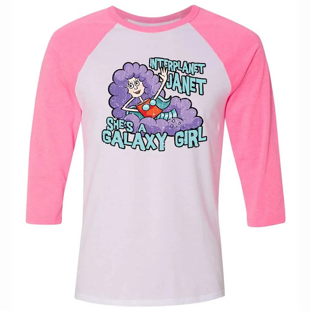 Unisex 3/4 Baseball Tee - U7WLUBC2 - White/Neon Pink - 12