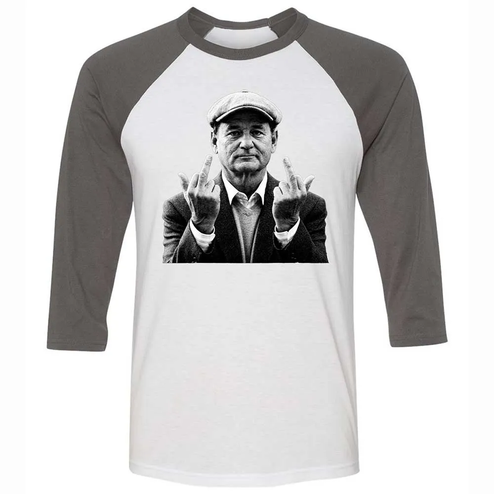 Bill Murray Middle Finger - White/Asphalt - 2