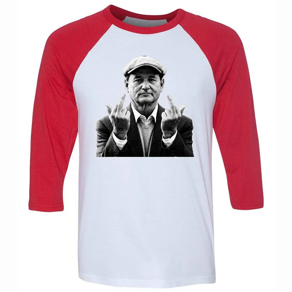 Bill Murray Middle Finger - White/Red - 9
