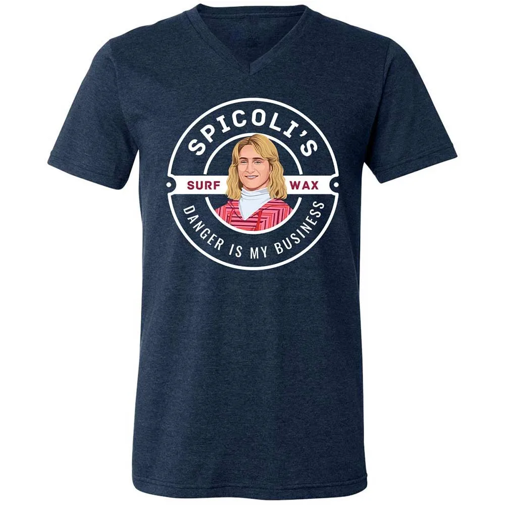 Unisex V-Neck T-Shirt - P8MGEWTS - Heather Navy - 3