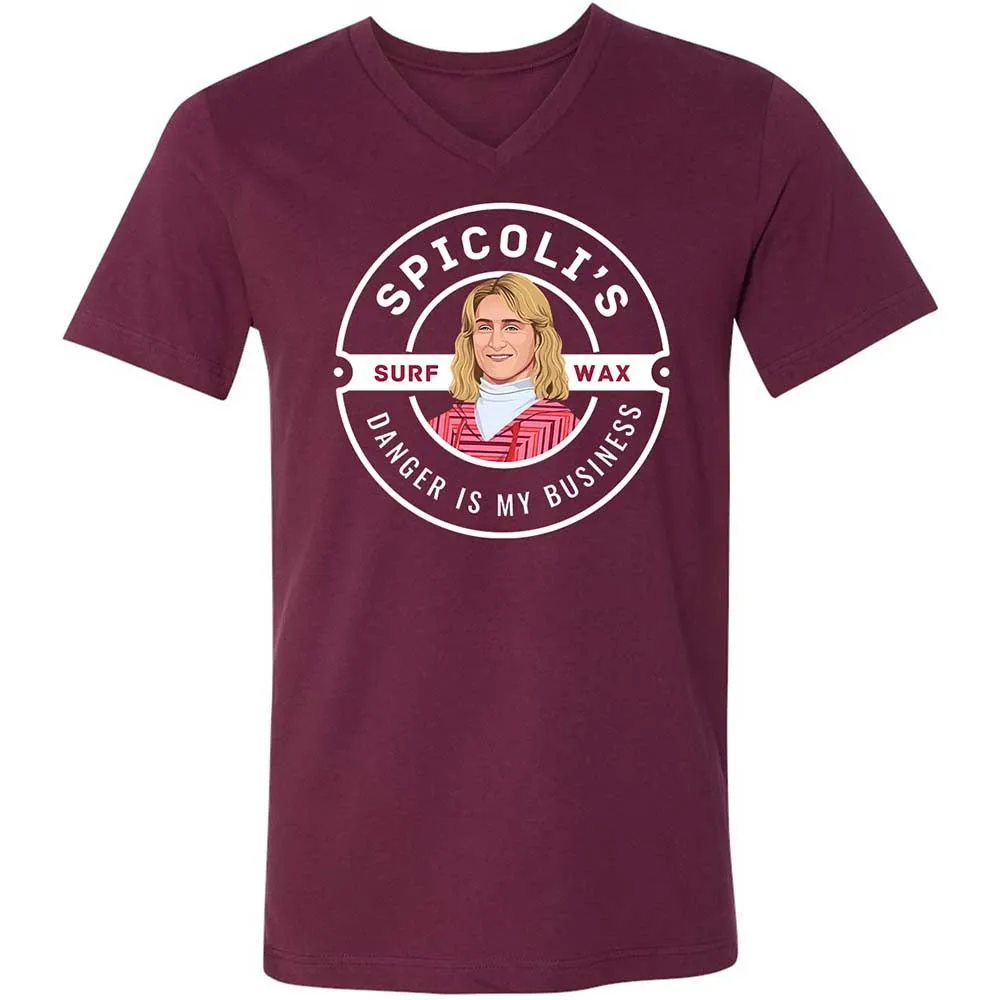 Unisex V-Neck T-Shirt - P8MGEWTS - Maroon - 8