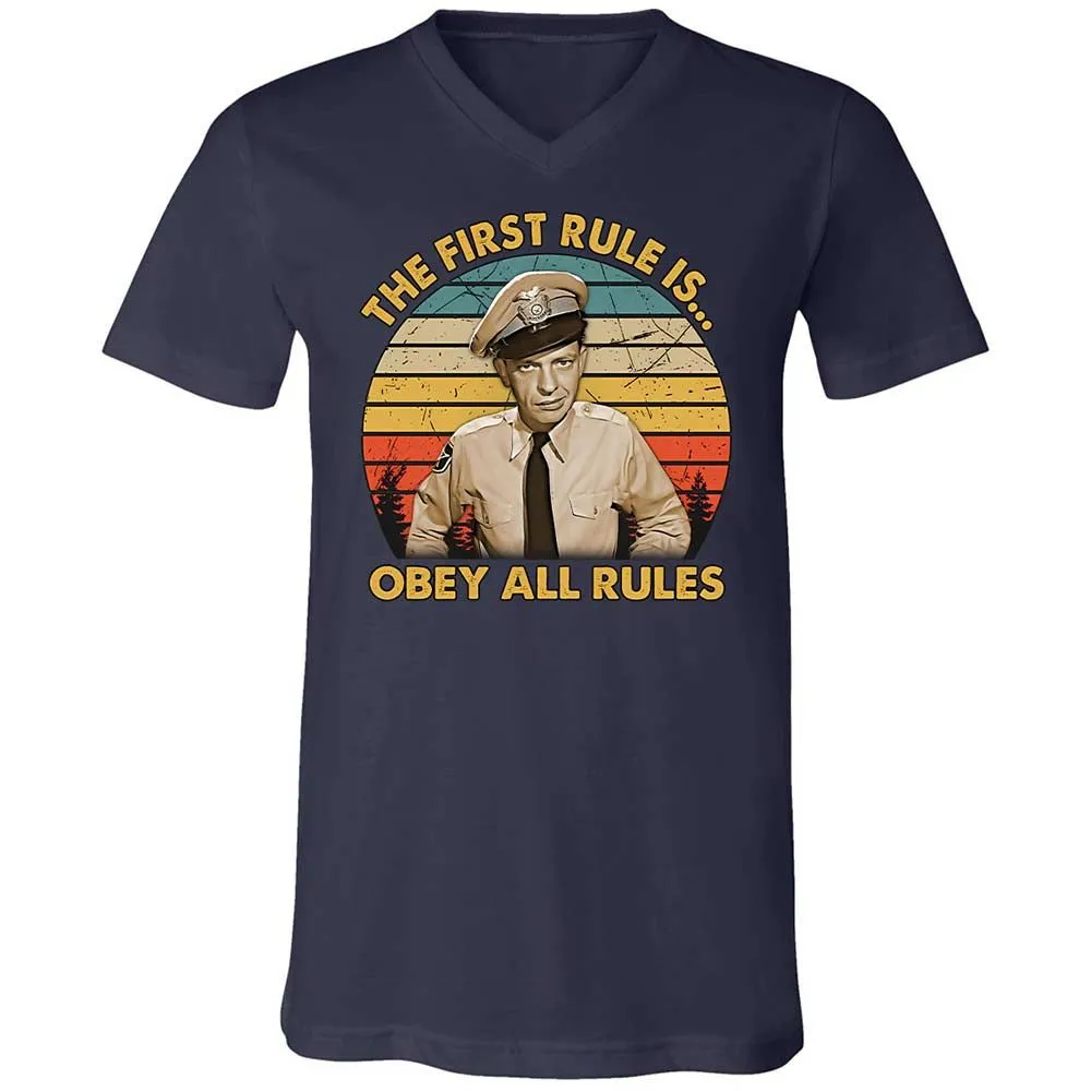 Unisex V-Neck T-Shirt - DD1F3U1Z - Navy - 2