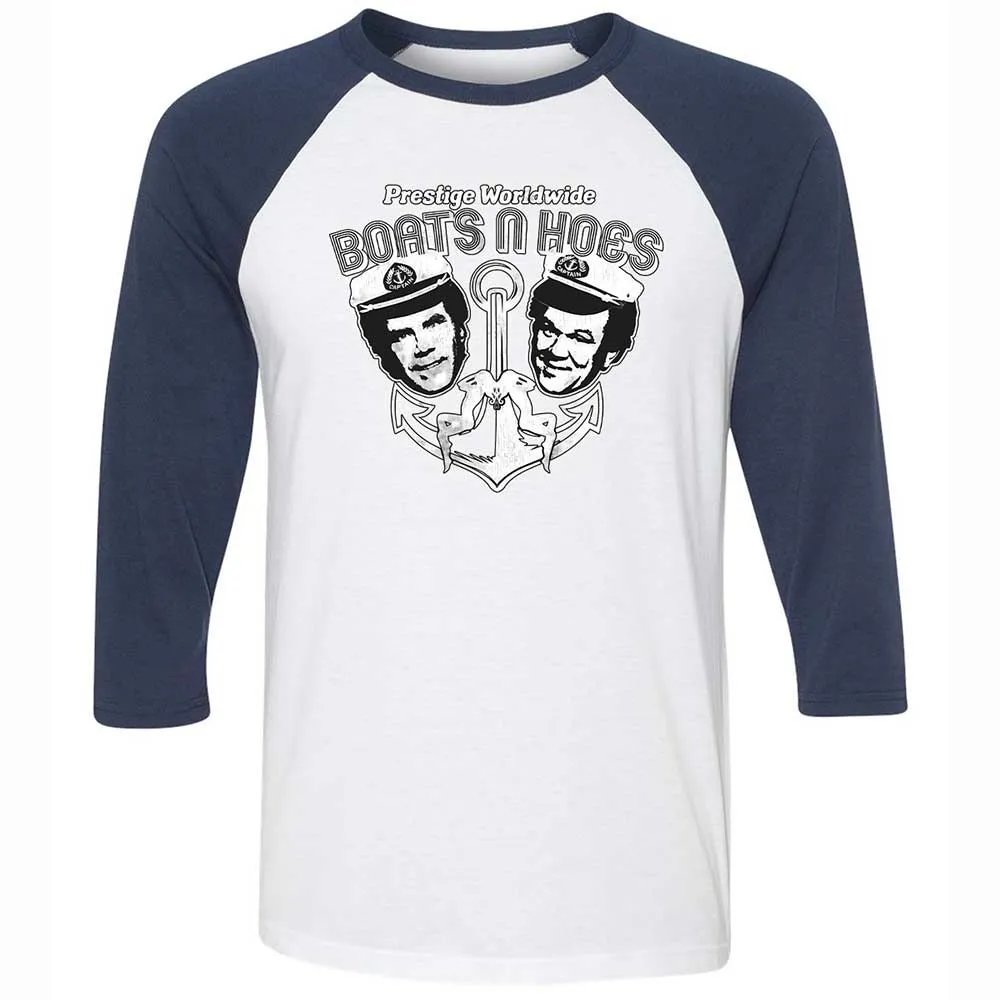 Unisex 3/4 Baseball Tee - 9EJ53JFL - White/Navy - 8