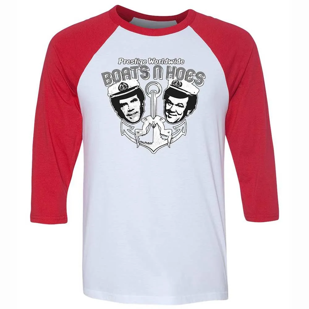 Unisex 3/4 Baseball Tee - 9EJ53JFL - White/Red - 9