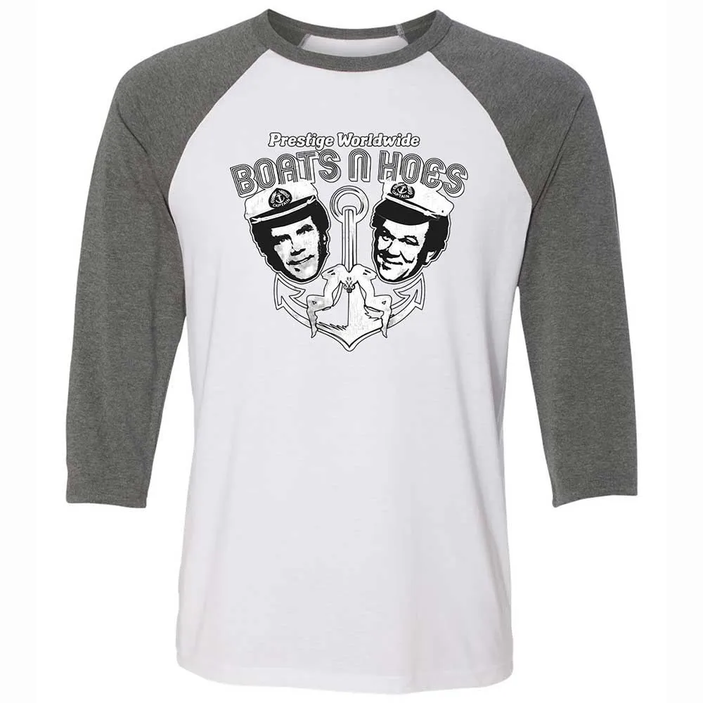 Unisex 3/4 Baseball Tee - 9EJ53JFL - White/Deep Heather - 11
