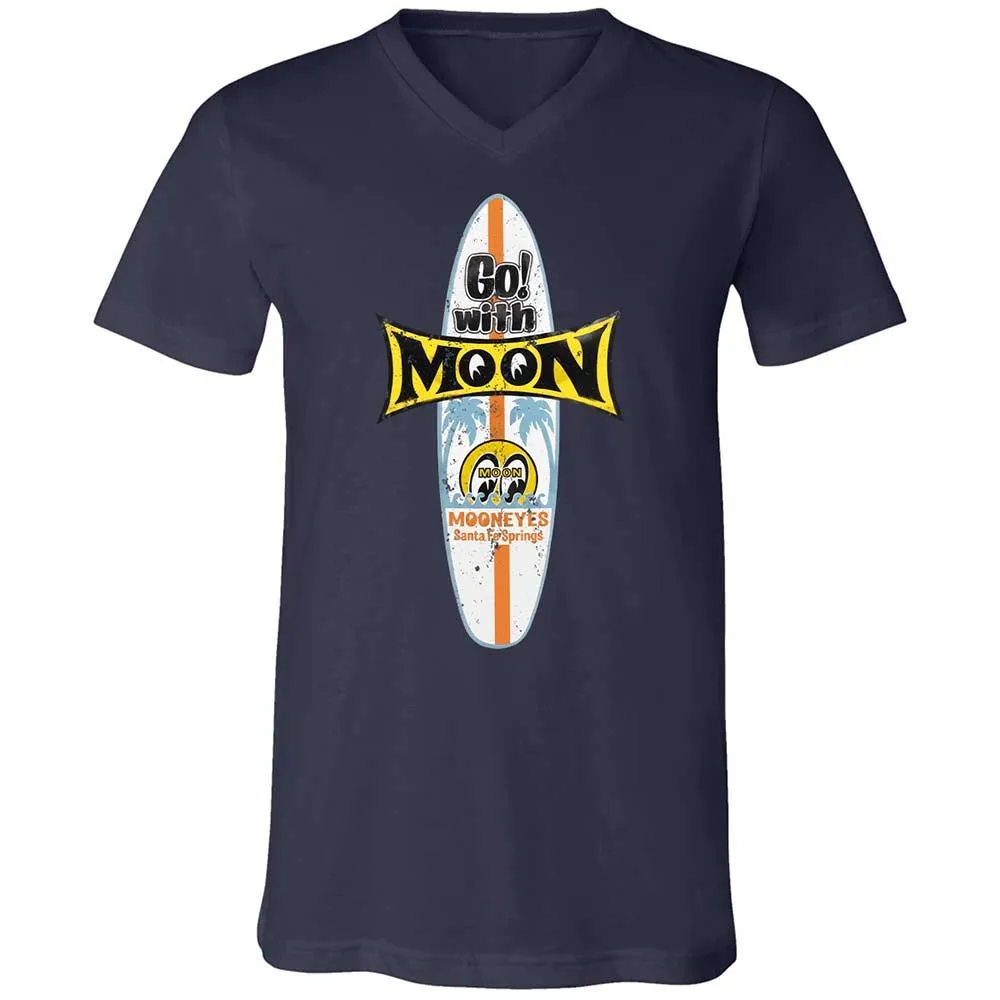 Unisex V-Neck T-Shirt - KY7N5KS7 - Navy - 2