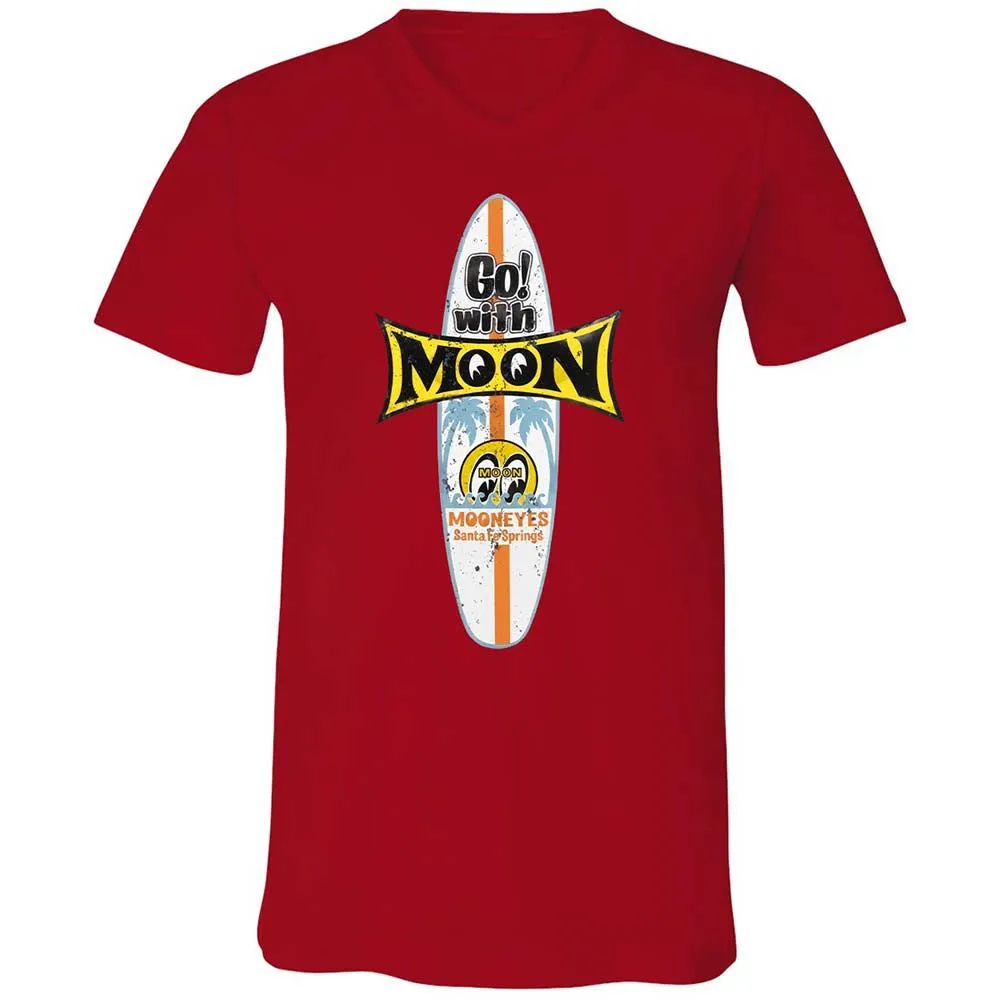 Unisex V-Neck T-Shirt - KY7N5KS7 - Red - 6