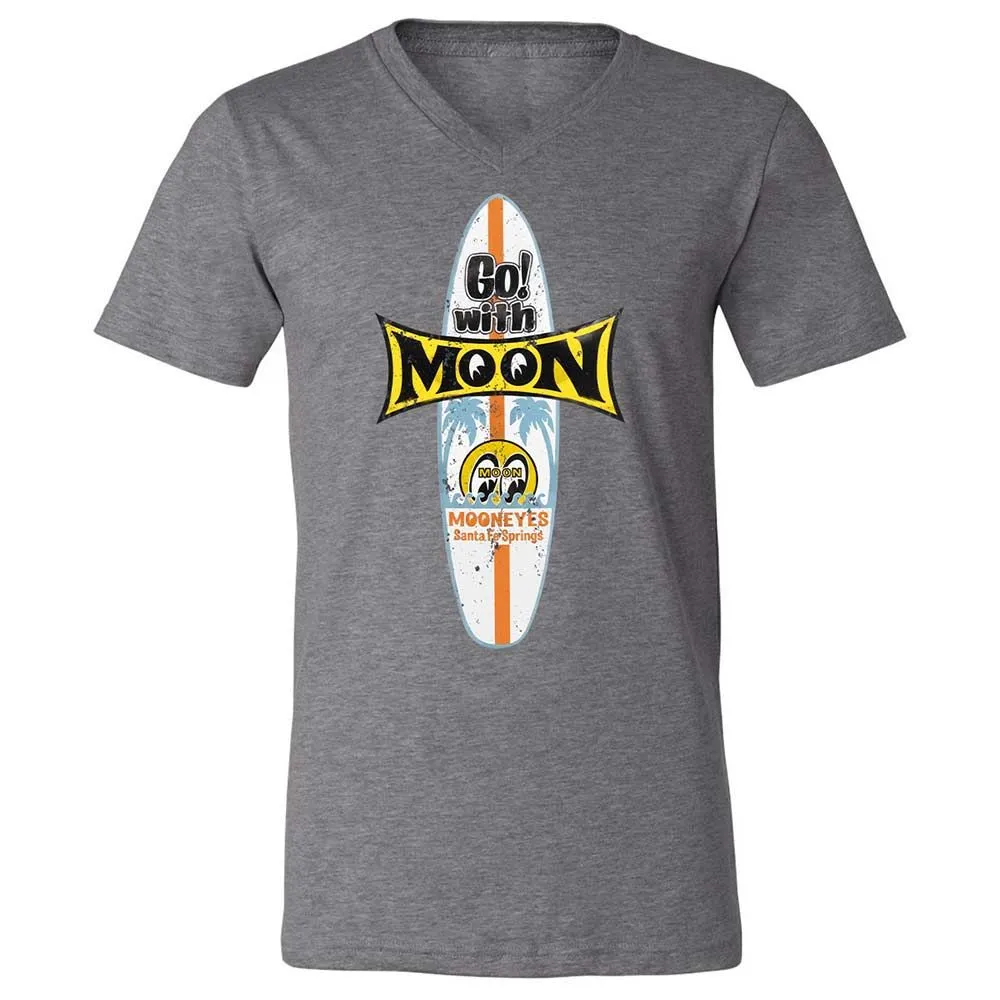 Unisex V-Neck T-Shirt - KY7N5KS7 - Deep Heather - 14