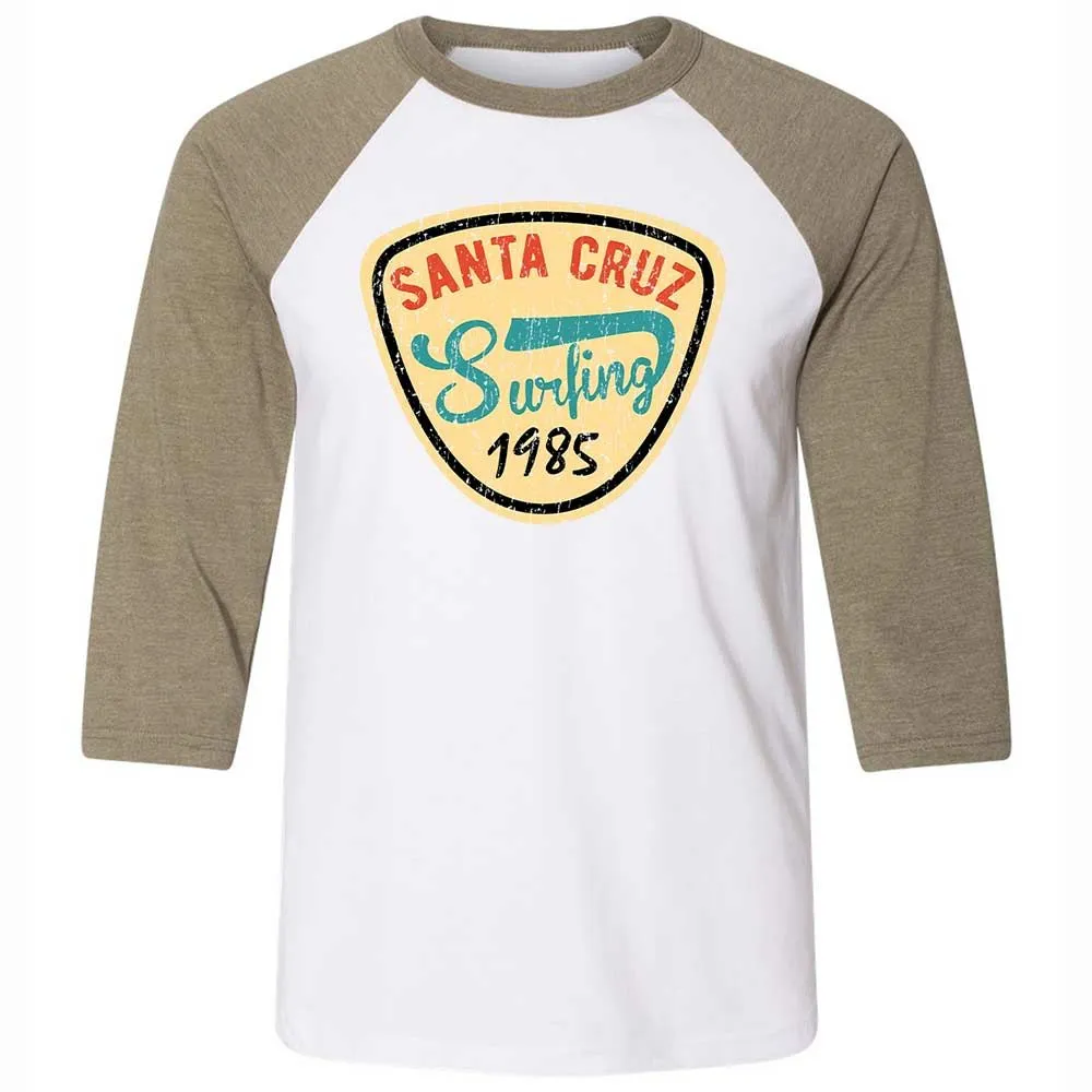 Unisex 3/4 Baseball Tee - 1XLTMHK8 - White/Heather Olive - 4