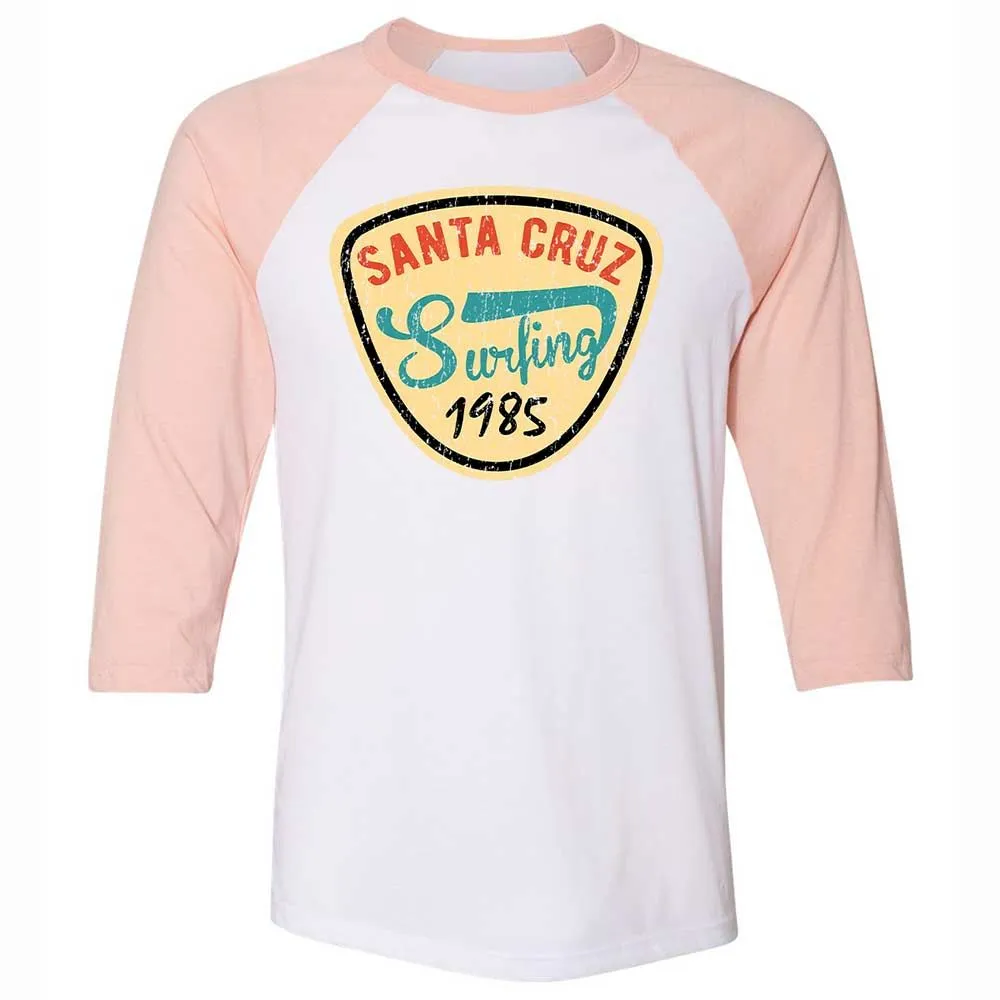 Unisex 3/4 Baseball Tee - 1XLTMHK8 - White/Heather Peach - 5