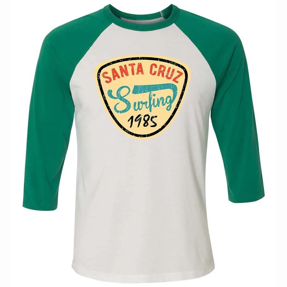 Unisex 3/4 Baseball Tee - 1XLTMHK8 - White/Kelly - 6