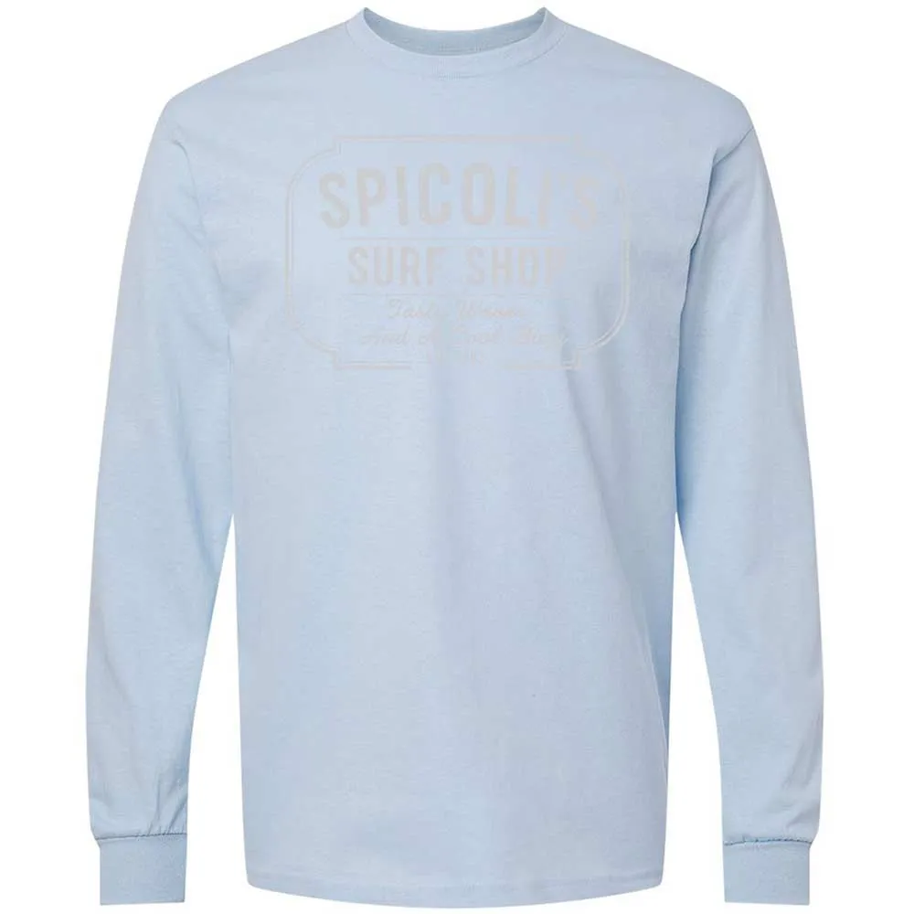 Long Sleeve T-Shirt - WRKZB5J9 - Light Blue - 18