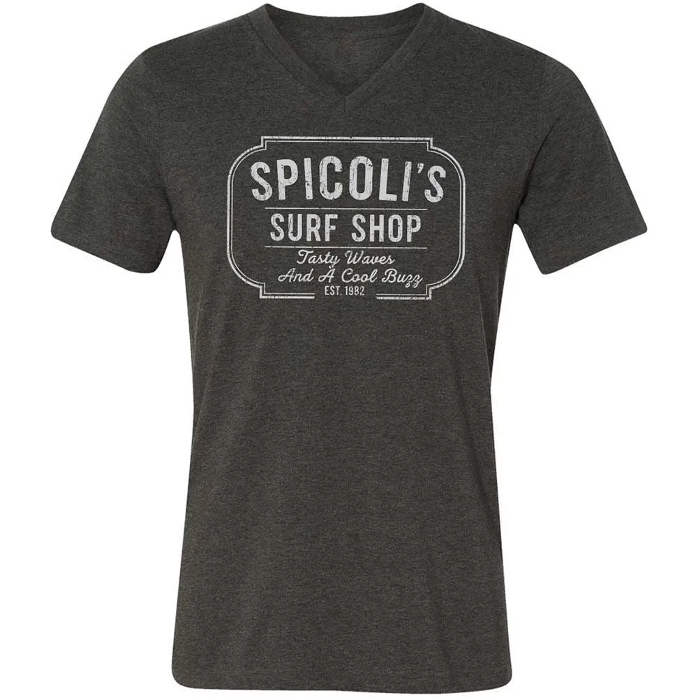 Unisex V-Neck T-Shirt - MDQA8RS1 - Dark Grey Heather - 9