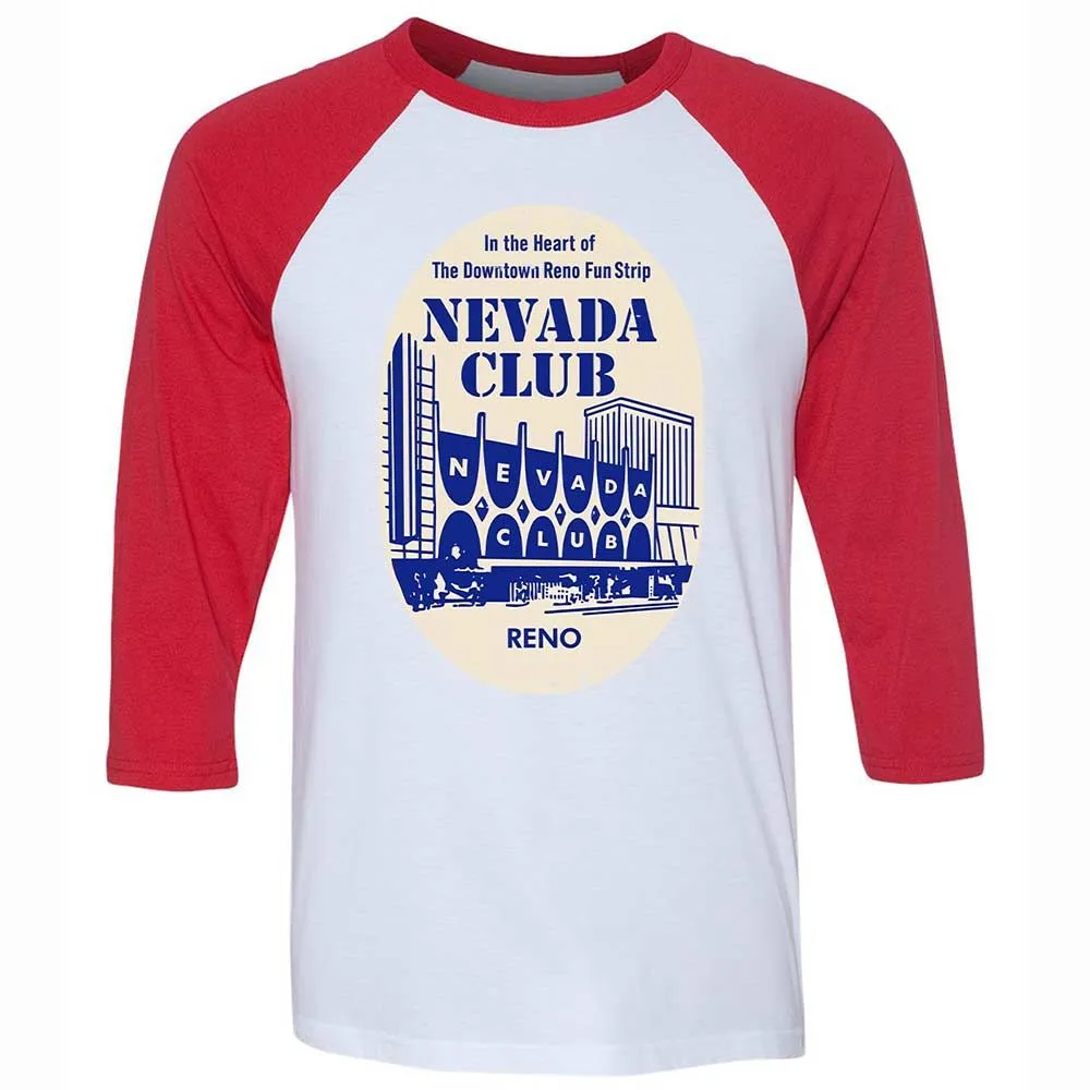 Unisex 3/4 Baseball Tee - KHRFMWW7 - White/Red - 9