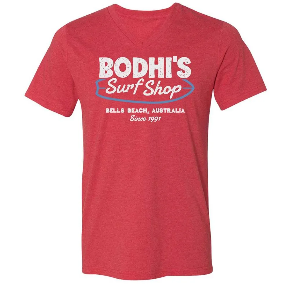 Unisex V-Neck T-Shirt - 3DWCAH4P - Heather Red - 7
