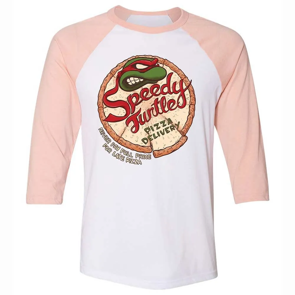 Unisex 3/4 Baseball Tee - JVMRQLHP - White/Heather Peach - 5