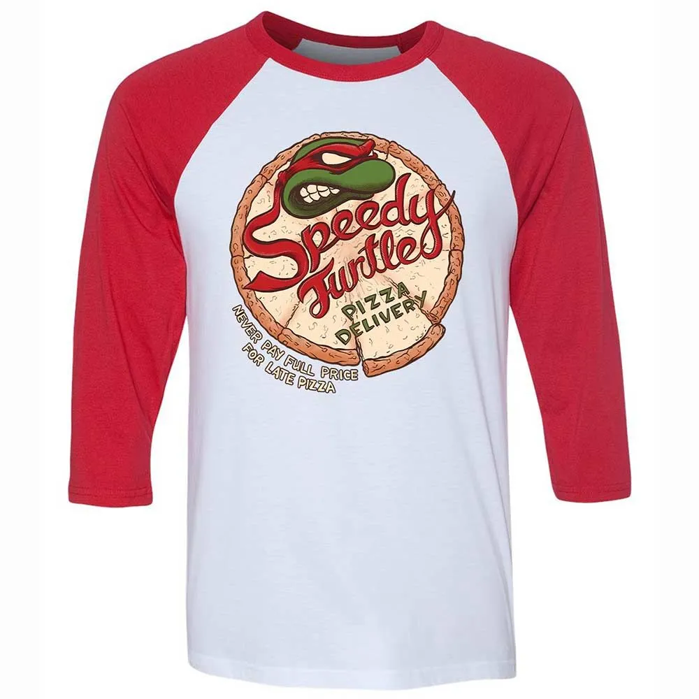 Unisex 3/4 Baseball Tee - JVMRQLHP - White/Red - 9