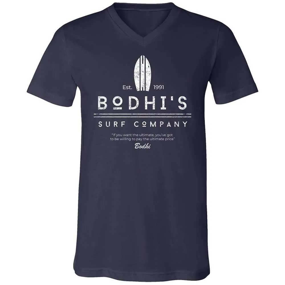 Unisex V-Neck T-Shirt - WQGQXWLG - Navy - 2