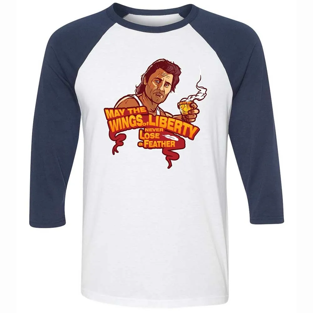 Unisex 3/4 Baseball Tee - 4RSG749E - White/Navy - 8
