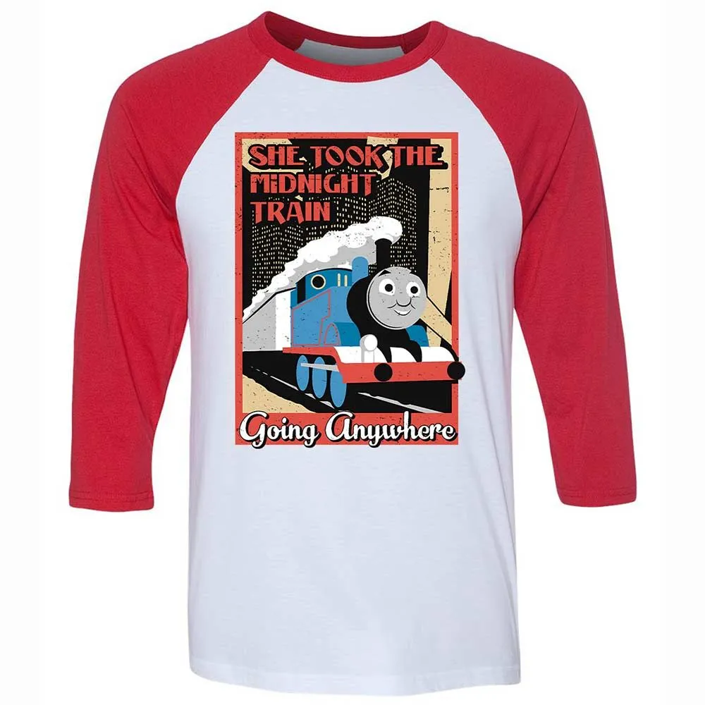 Unisex 3/4 Baseball Tee - YB38ZE1D - White/Red - 9